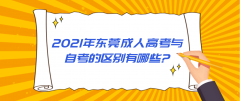 <b>2021年东莞成人高考与自考的区别有哪些?</b>